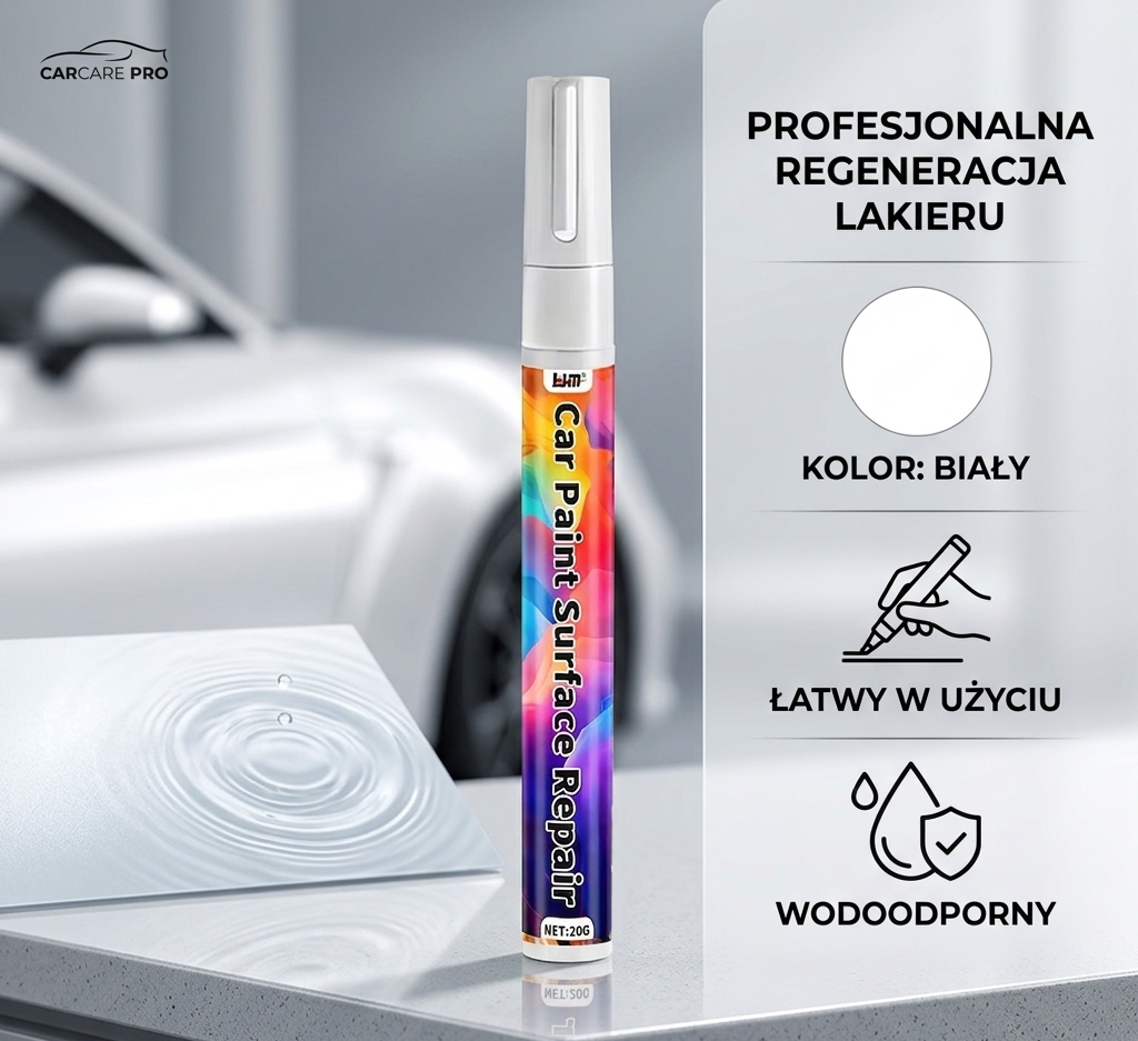 Wypełniacz ( Czarny / Biały ) do Lakieru Samochodowego – Wypełniacz Zarysowań FlyMaxx  FlyMaxx Touch-Up Pen