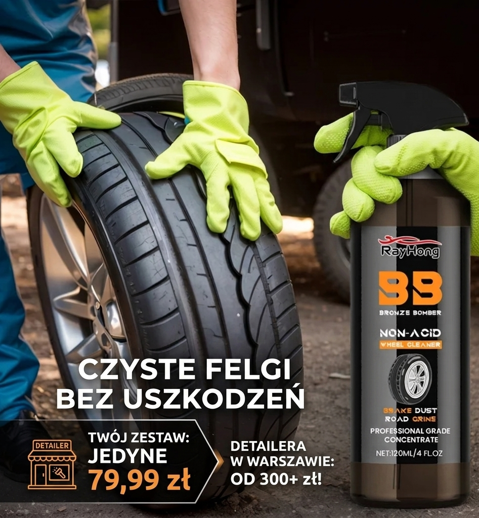 Spray do Czyszczenia Felg FlyMaxx BB Bomber 120ml – Usuwa Kurz Hamulcowy Oraz Inne Zabrudzenia na Felgach