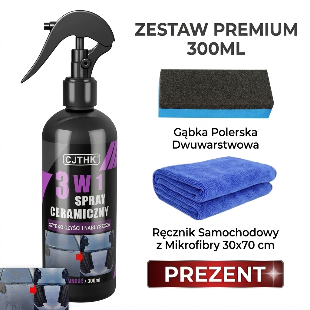 Powłoka Ceramiczna Do Samochodu / Nano Ceramic Spray + Ręcznik z Mikrofibry Gratis