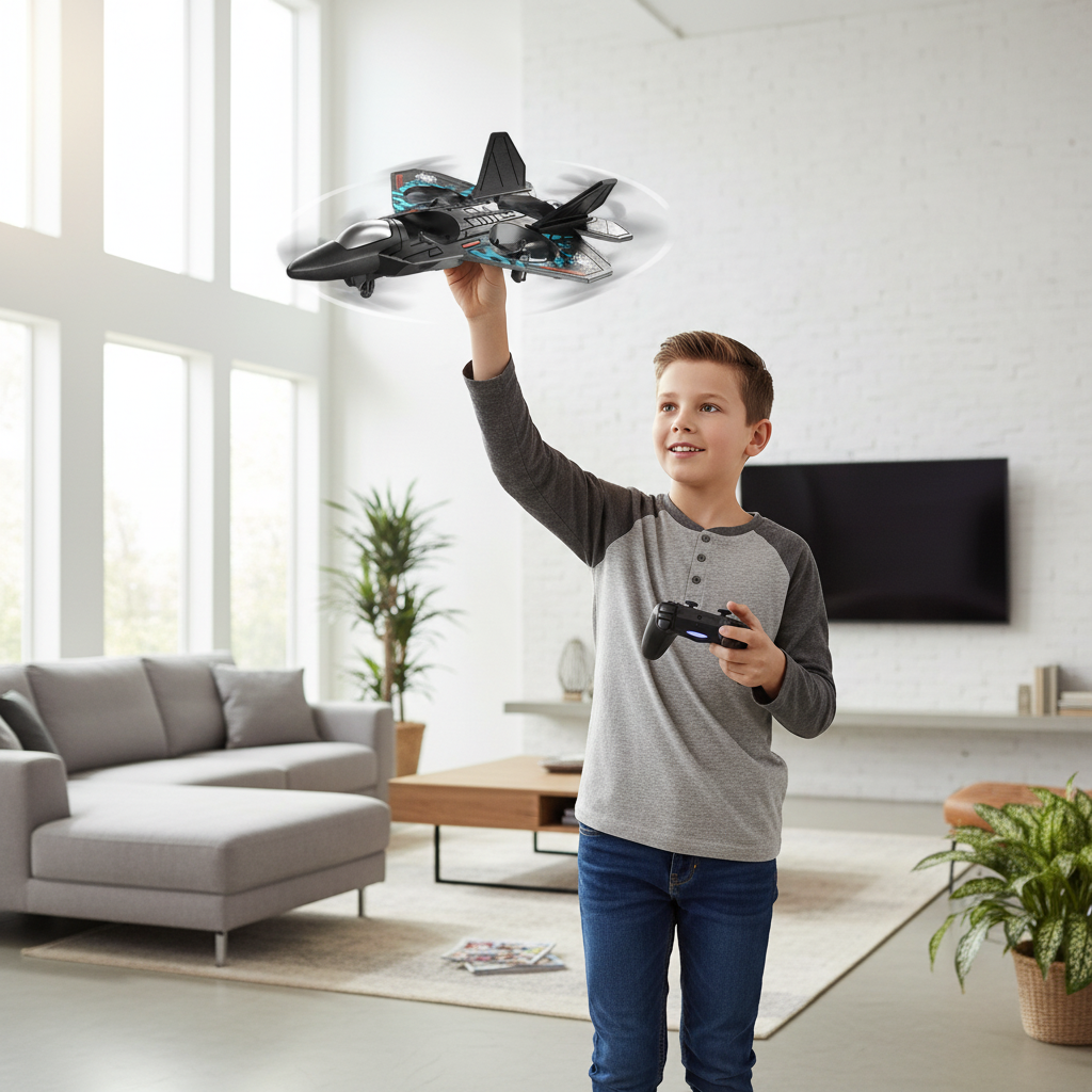 Samolot FlyMaxx RC Fighter | Zdalnie Sterowany Odrzutowiec EPP Dron